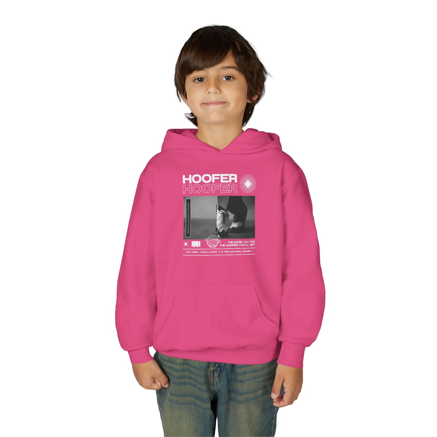 “Hoofer” Tap Shoes Streetwear Graphic | Unisex Youth Hoodie – Tap Dance Hoodie for Kids & Young Dancers
