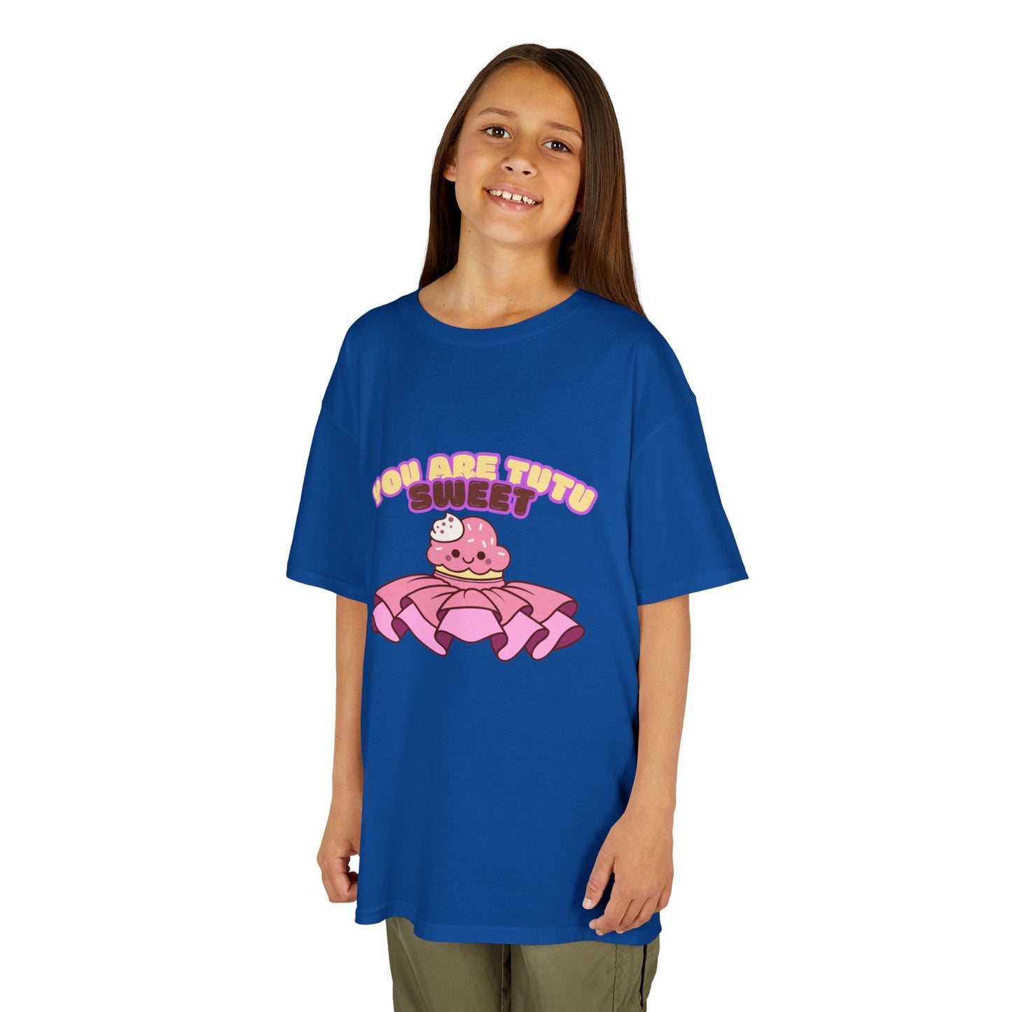"You Are Tutu Sweet" Youth Short Sleeve Tee – Kawaii Cupcake in Tutu Graphic Dance Shirt for Kids and Ballet Lovers