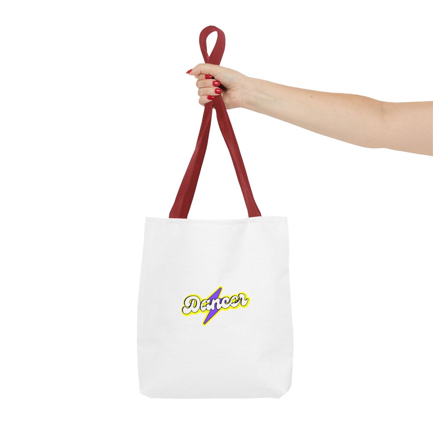 “Dancer” Superhero Graphic Canvas Tote Bag – Bold Dance Tote for Classes, Rehearsals & Everyday Use