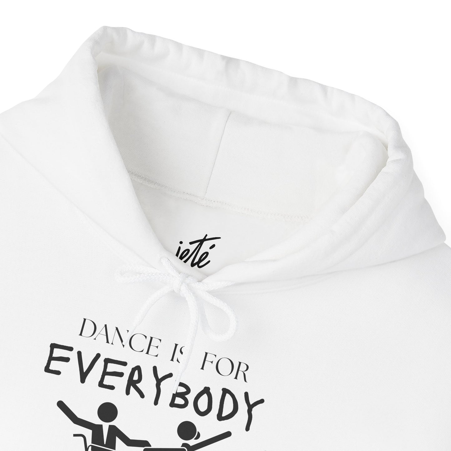 "Dance Is for Everybody" Unisex Hoodie – Inclusive Dance-Themed Hoodie for Teens and Adults with Personalization Option on Sleeve