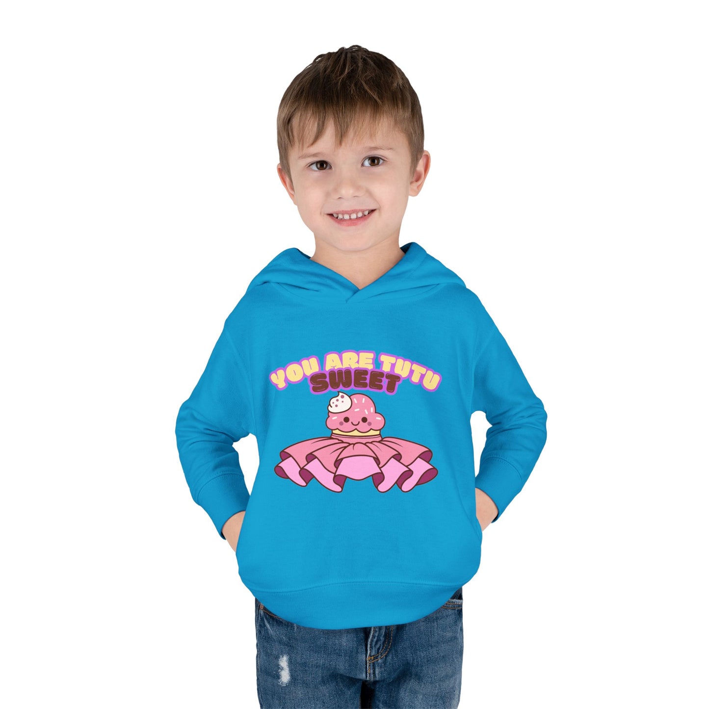 "You Are Tutu Sweet" Toddler Pullover Hoodie β Kawaii Cupcake in Tutu Dance Graphic Fleece Sweatshirt for Kids