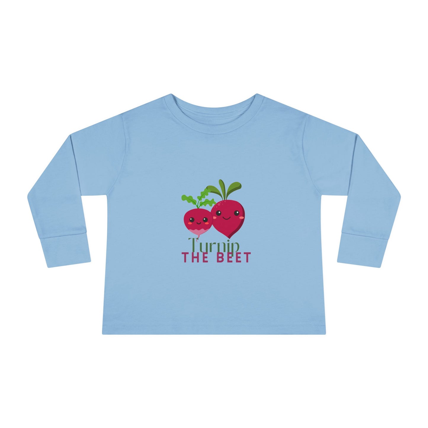 "Turnip the Beet" Toddler Dance T-Shirt – Cute Veggie Graphic Long Sleeve Tee for Kids