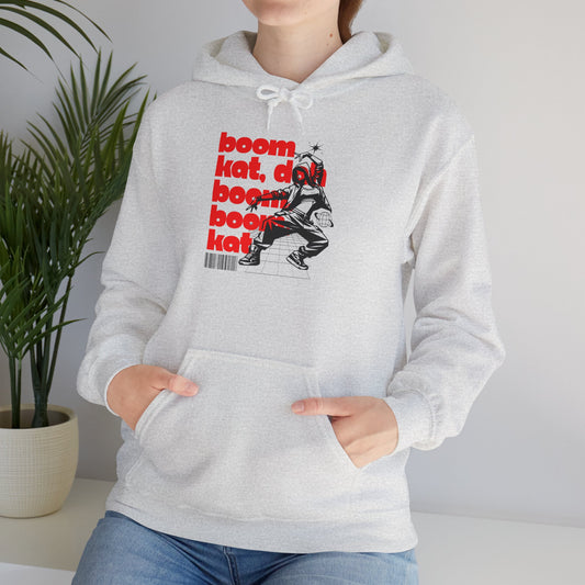 “Boom Kat” Hoodie – Unisex Hooded Sweatshirt with Bold Streetwear-Inspired Dance Graphic