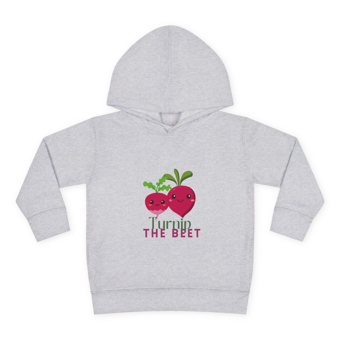 "Turnip the Beet "Toddler Pullover Hoodie – Cute Vegetable Dance Pun Graphic Fleece Sweatshirt for Kids