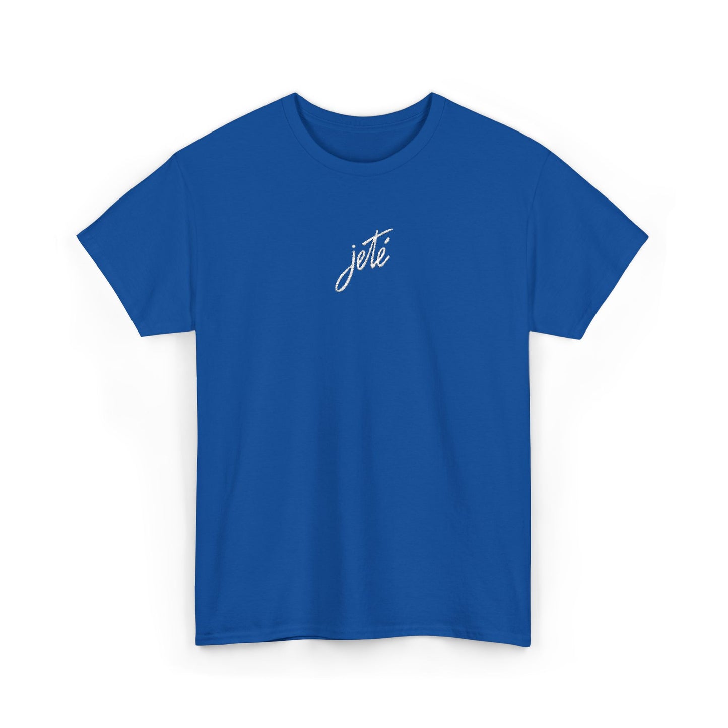 “Jeté” Official Embroidered Logo -Classic Dance Tee for Ballet & Dance Enthusiasts | Unisex Heavy Cotton™ T-Shirt