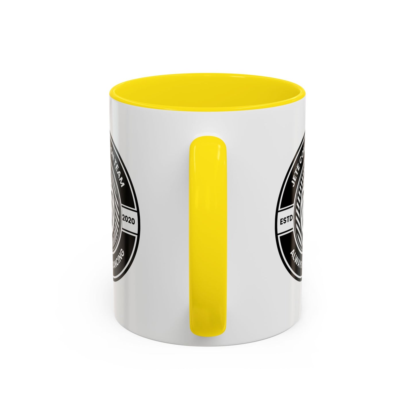 "Jeté Competition Team – Always Keep Dancing" Accent Coffee Mug – Collegiate Style Ceramic Mug for Dancers and Studio Teams