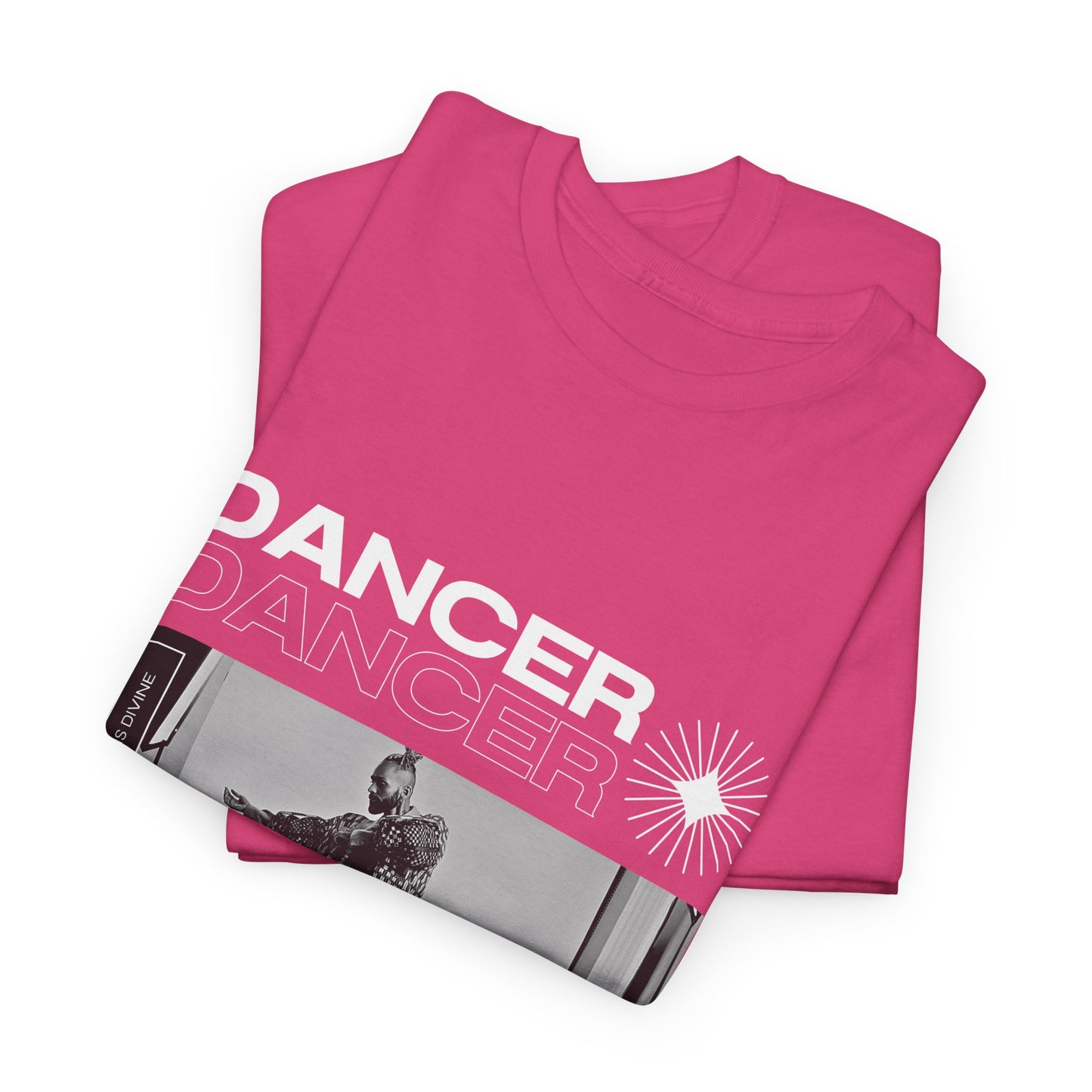 "Dancer "Jazz Pose Unisex Heavy Cotton Tee – Streetwear-Inspired Jazz Dance Graphic T-Shirt for Performers