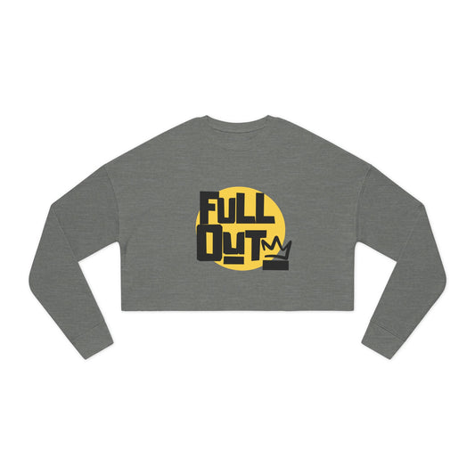 "Full Out" Women’s Cropped Dance Sweatshirt – Streetwear-Inspired Graphic | Bold Urban Style for Dancers & Performers