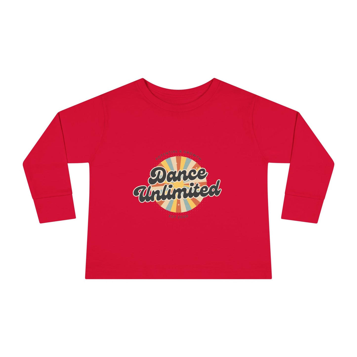 "Dance Unlimited โ Potential & Growth" Toddler Dance T-Shirt โ Retro Long Sleeve Tee for Kids