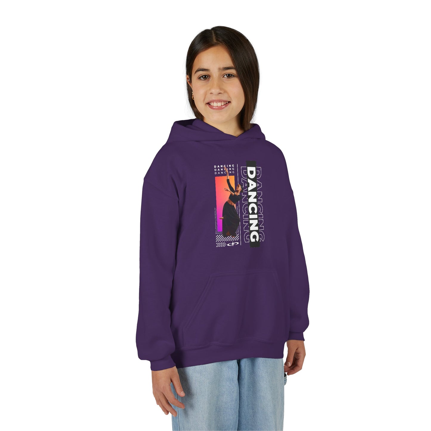 “Dancing” Female Dancer Streetwear Graphic | Unisex Youth Hoodie – Dance Hoodie for Kids & Young Performers