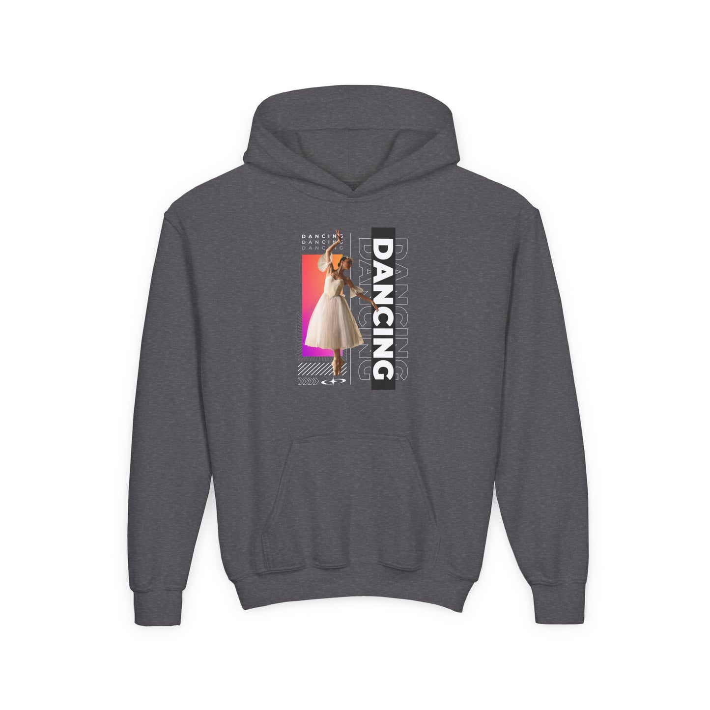 “Dancing” Female Dancer Streetwear Graphic | Unisex Youth Hoodie – Dance Hoodie for Kids & Young Performers