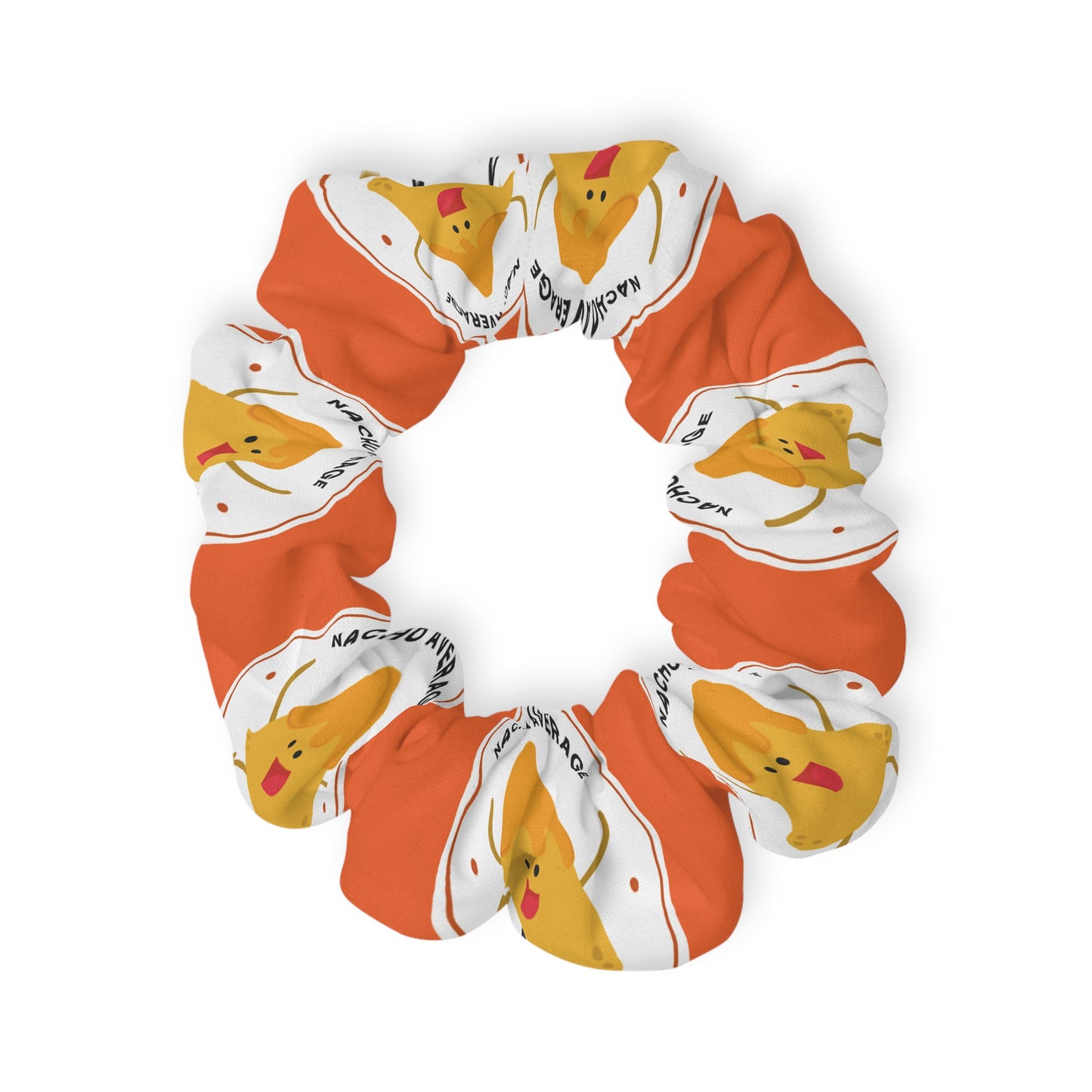 “Nacho Average Dancer” Scrunchie – Funny Dance Pun Hair Accessory with Cute Nacho Graphic