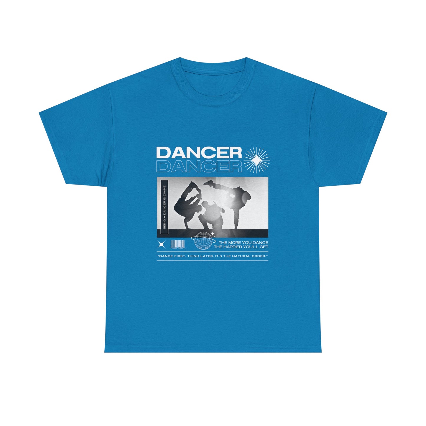“Dancer” Graphic with Breakdancer Streetwear-Inspired Design | Hip-Hop Dance T-Shirt for Men & Women | Unisex Heavy Cotton Tee