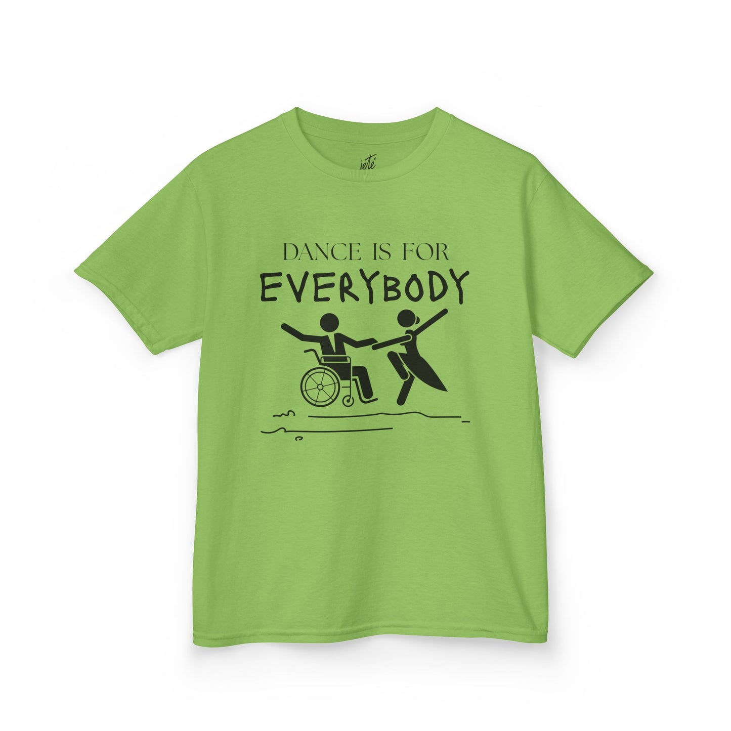 “Dance Is for Everybody” Youth Short Sleeve Tee – Inclusive Dance T-Shirt for Kids & Teens, Personalized with Name or Studio