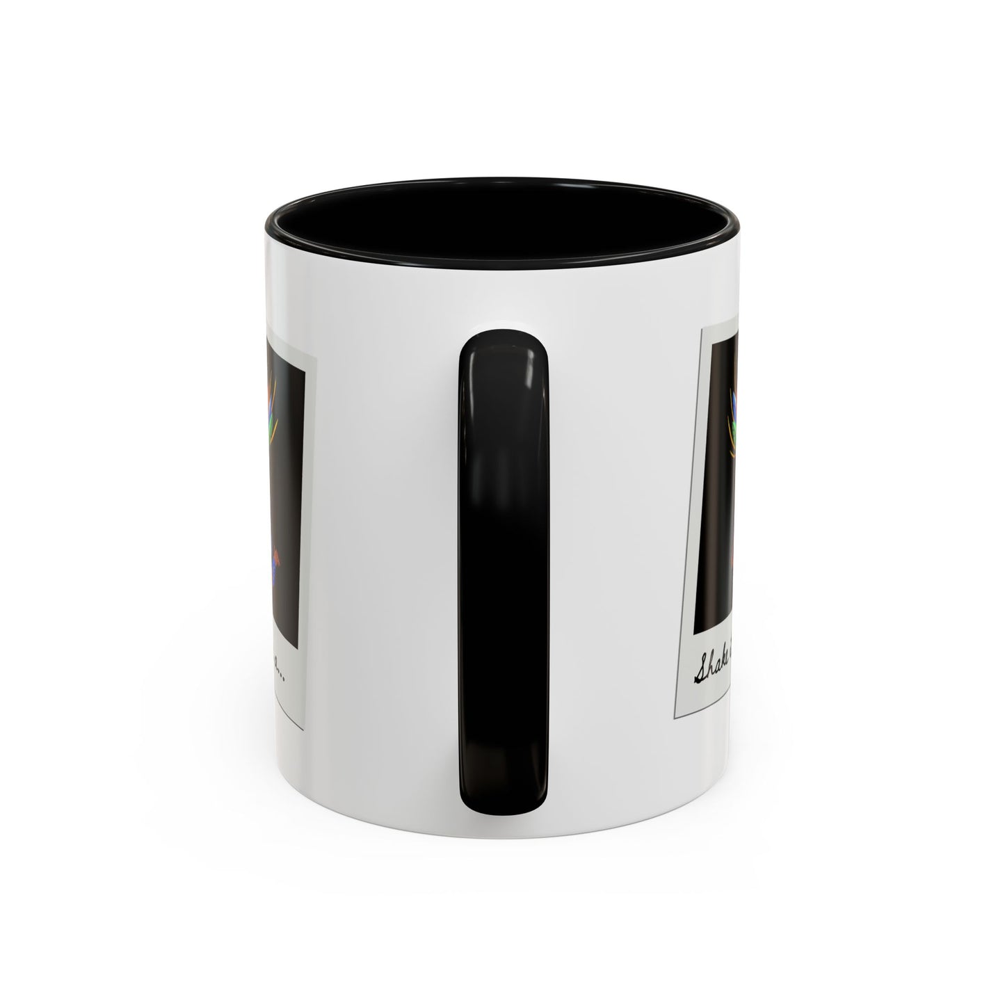 "Shake It Like a..." Accent Coffee Mug – Fun Dance Quote Ceramic Mug for Dancers and Music Lovers