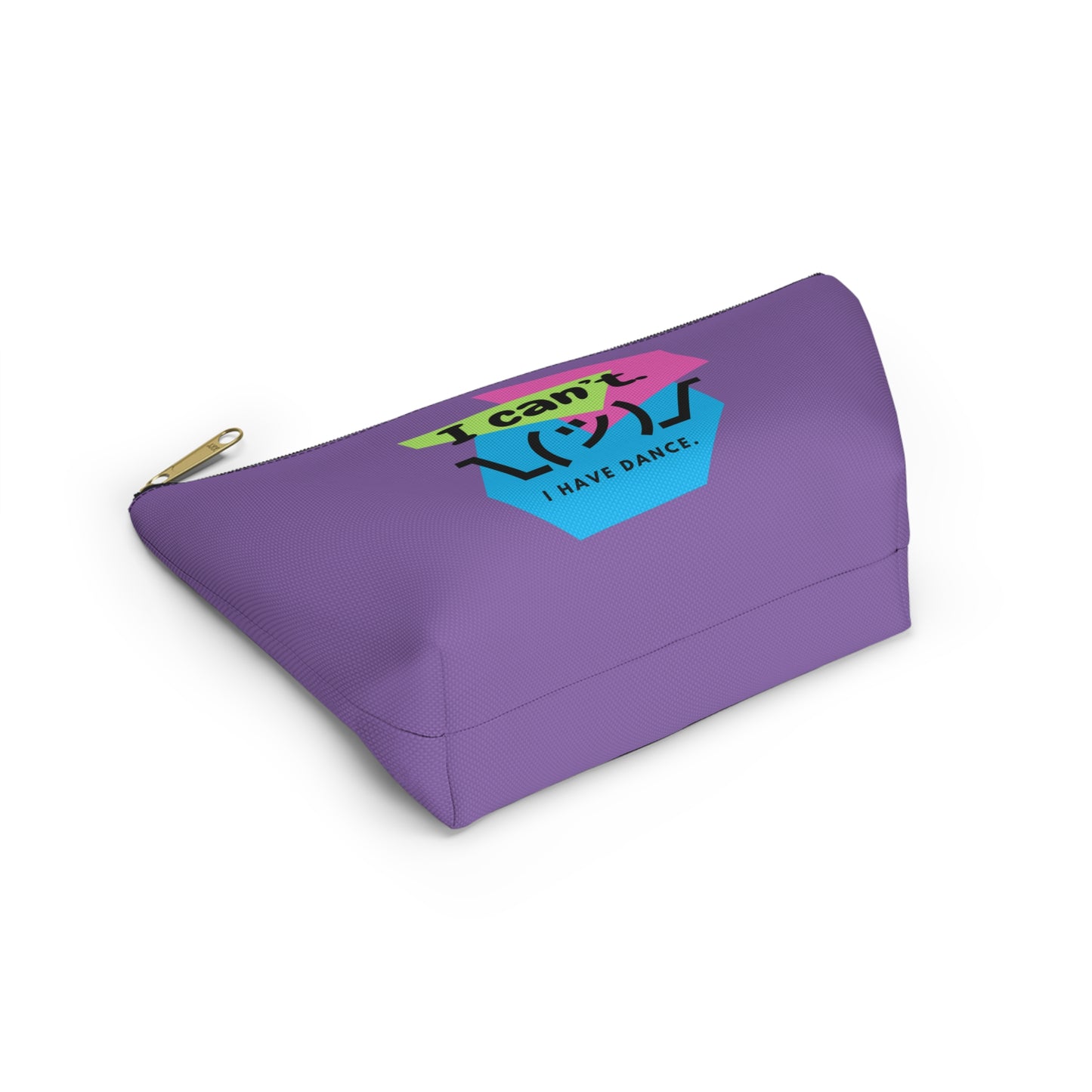 "I Can’t. I Have Dance." Makeup Bag – Retro 80s-Inspired Emoji Graphic – Fun Dance-Themed Zipper Pouch for Cosmetics, Accessories & Gifts