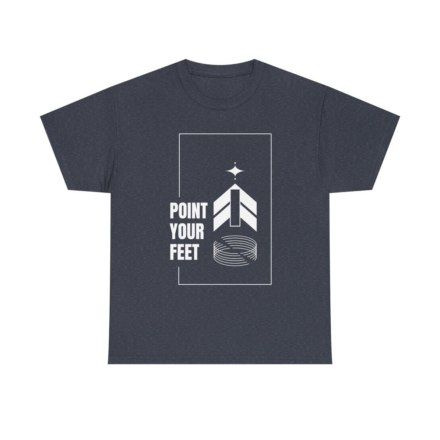 "Point Your Feet" Streetwear Dance Tee – Unisex Heavy Cotton Ballet-Inspired T-Shirt for Dancers