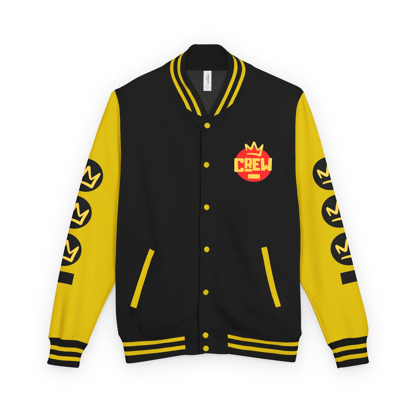 Full Out Premium Collection Letterman Jacket β Unisex Heavyweight Varsity Jacket with "Full Out" Back Graphic and "Crew" Front Design