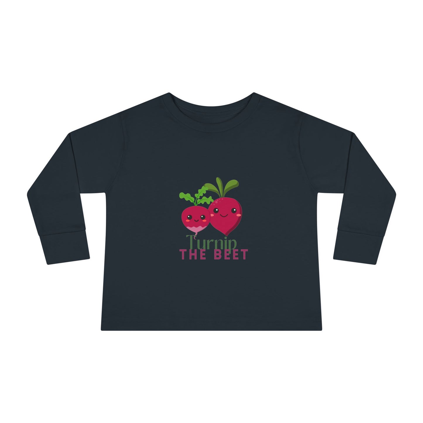 "Turnip the Beet" Toddler Dance T-Shirt – Cute Veggie Graphic Long Sleeve Tee for Kids