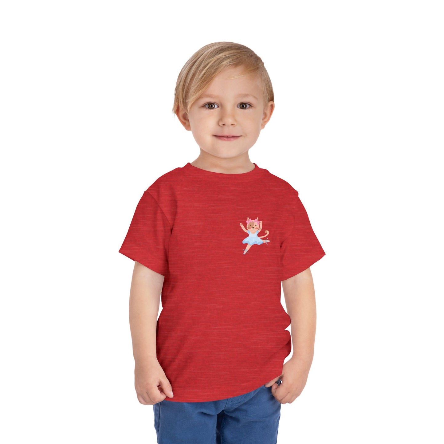 “Every Meow & Then I Dance” Adorable Dancing Cat Graphic | Cute Cat Dance T-Shirt for Toddlers & Little Ballet Lovers - Toddler Short Sleeve Tee