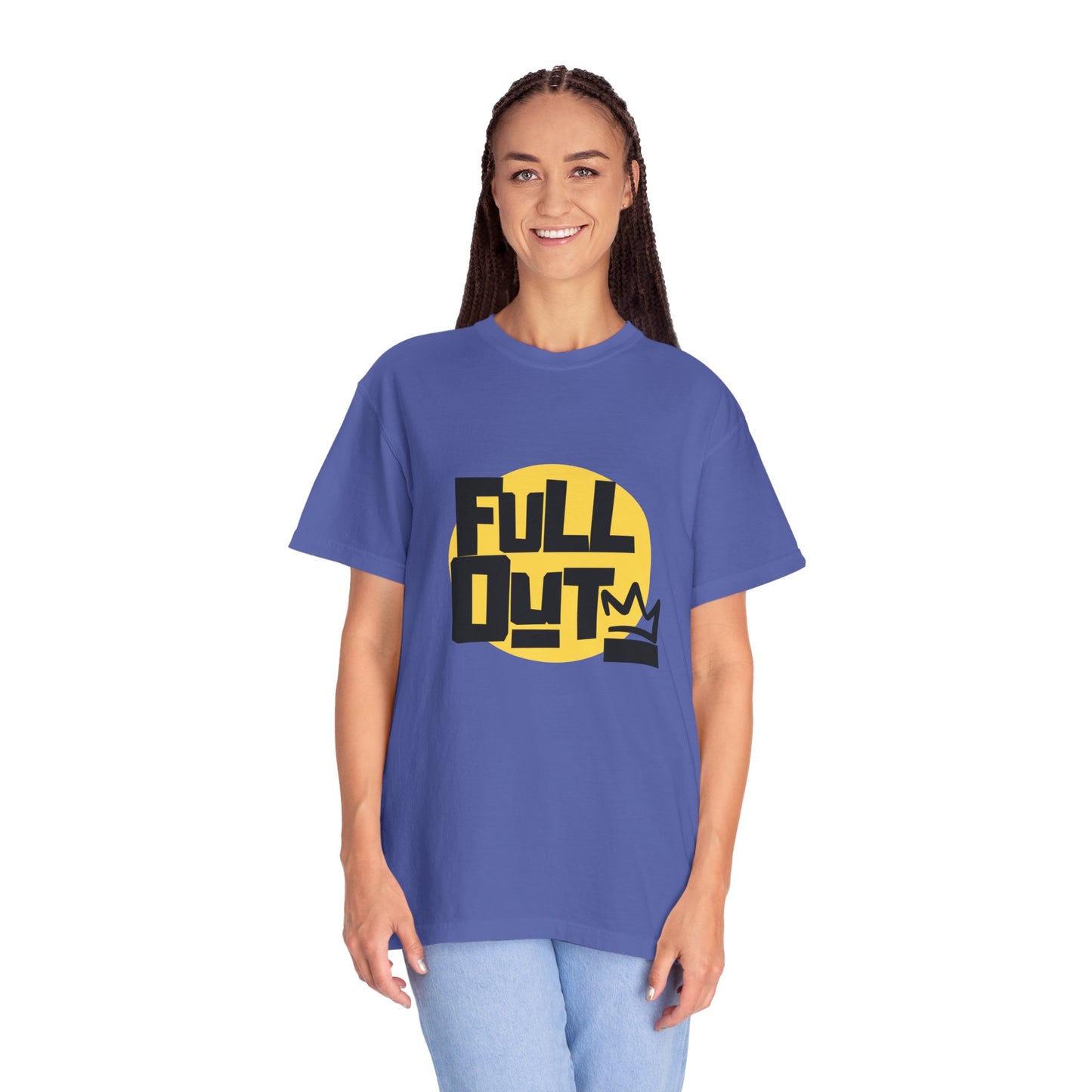 "Full Out" Unisex Garment-Dyed T-Shirt – Bold Streetwear-Inspired Dance Graphic Tee – Performance Shirt for Dancers & Hip Hop Enthusiasts