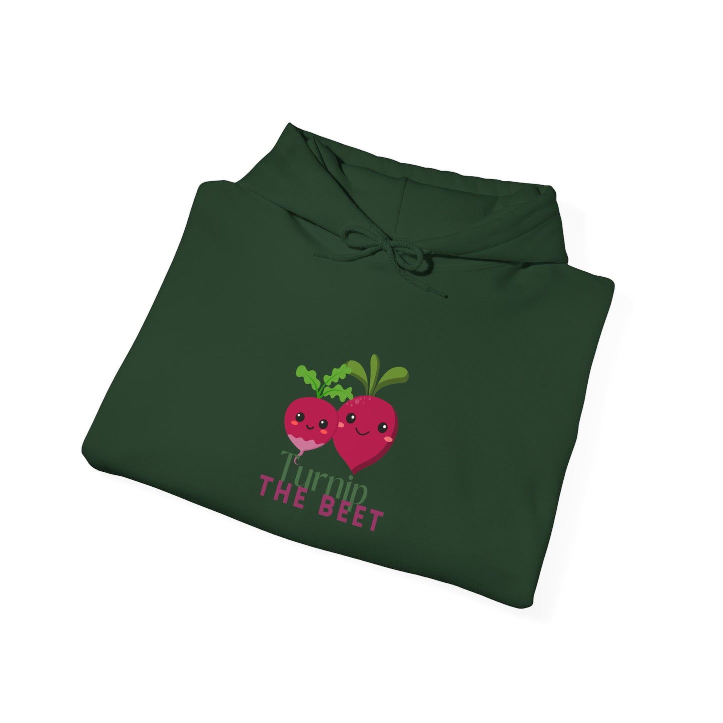 "Turnip the Beet" Unisex Hooded Sweatshirt – Funny Dance Pun Hoodie with Cute Veggie Graphic | Cozy Gift for Dancers & Foodie Fans