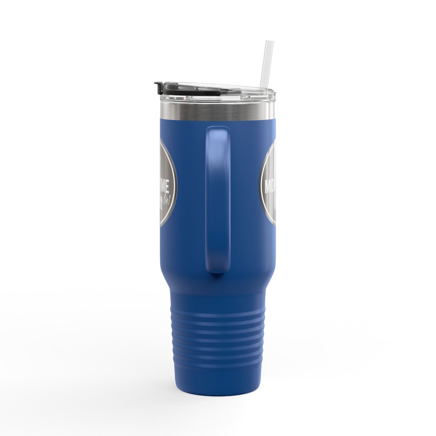"One More Time Is a Lie" Dance Emblem 40oz Insulated Stainless Steel Travel Mug – Bold Graphic Tumbler for Dancers