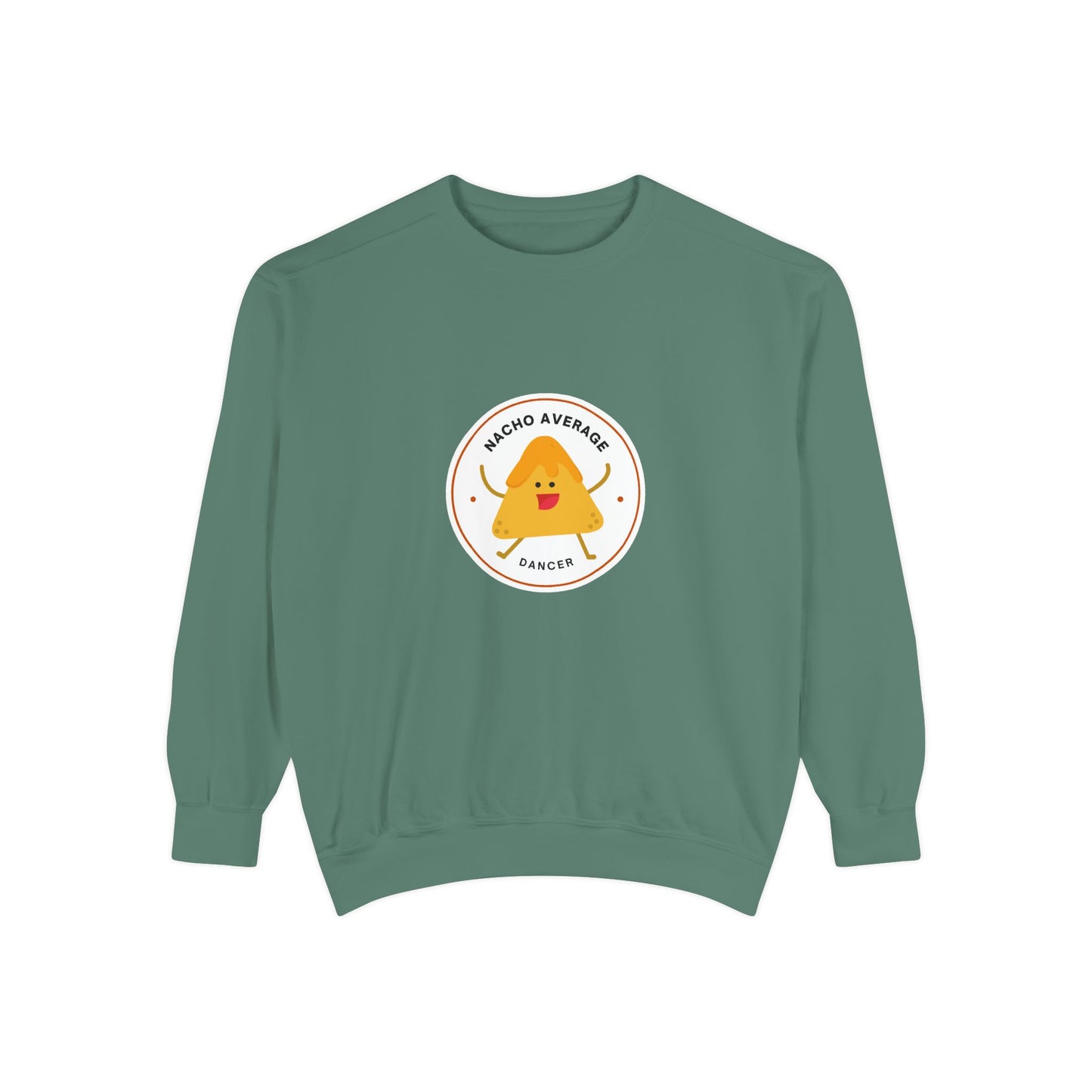 "Nacho Average Dancer" Unisex Lightweight Crewneck Sweatshirt – Cute Dance Pun Pullover with Fun Nacho Graphic for Dancers & Foodie Fans