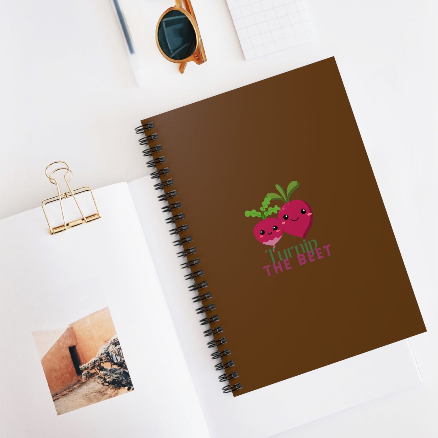 "Turnip the Beet" Spiral Notebook – Cute Veggie Dance Pun Journal for Dancers, Foodies & Pun Lovers