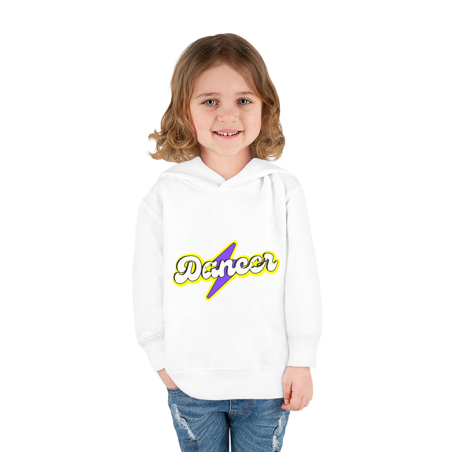"Dancer" Superhero Toddler Pullover Fleece Hoodie – Cozy Dance-Themed Sweatshirt for Kids