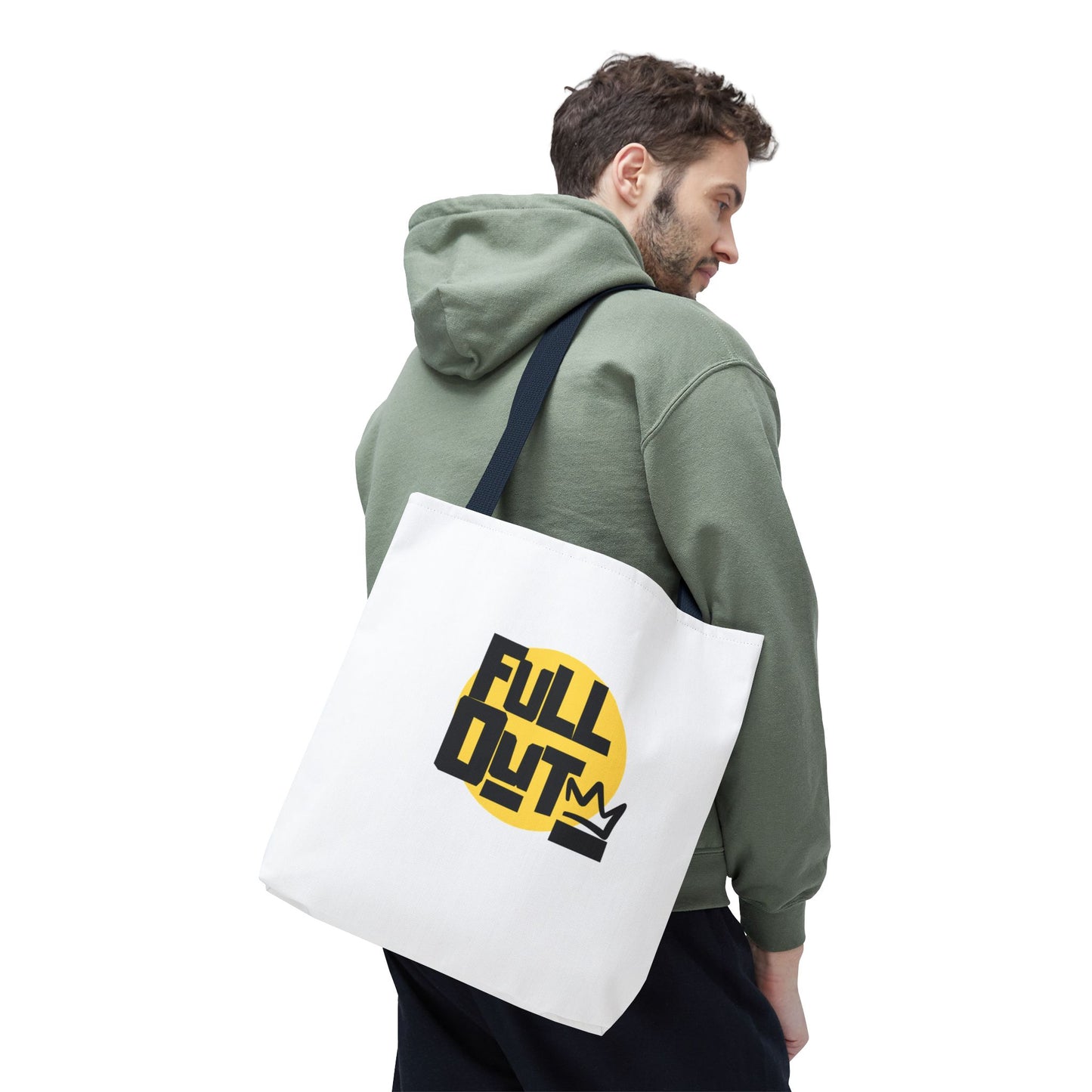 "Full Out" Dance Canvas Tote Bag – Streetwear-Inspired Graphic Dance Bag for Rehearsals, Classes & Everyday Use