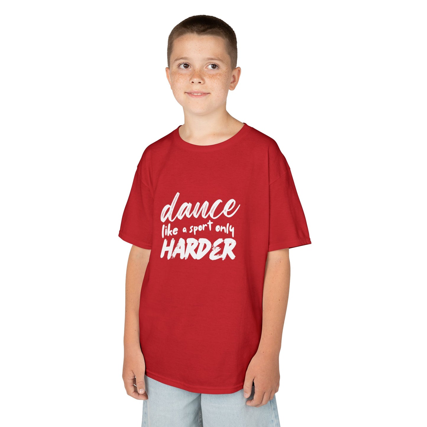 “Dance Like a Sport Only Harder” Kids Heavy Cotton™ Tee – Dance-Inspired Graphic Tee for Youth