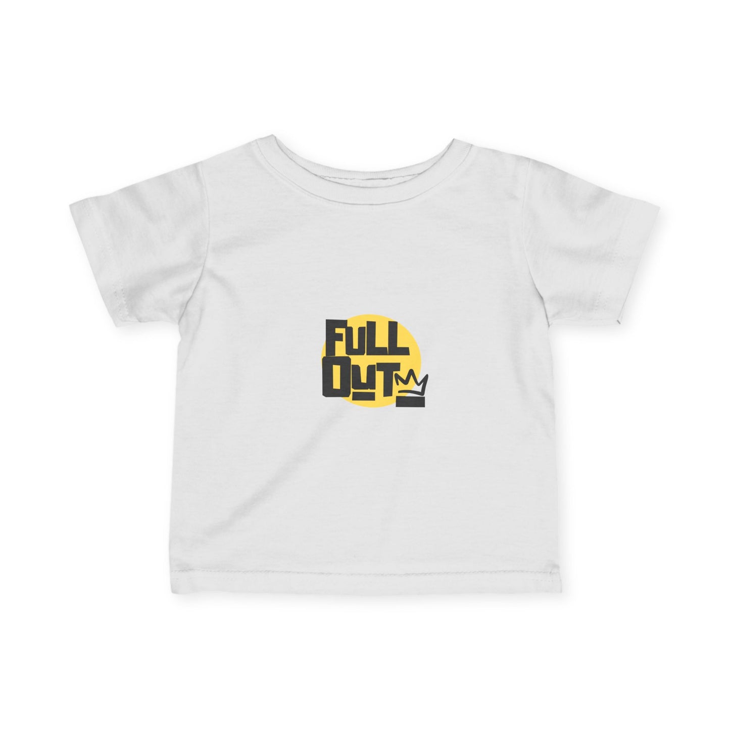 "Full Out" Infant Fine Jersey Tee – Bold Streetwear-Inspired Baby Dance T-Shirt for High-Energy Tiny Performers