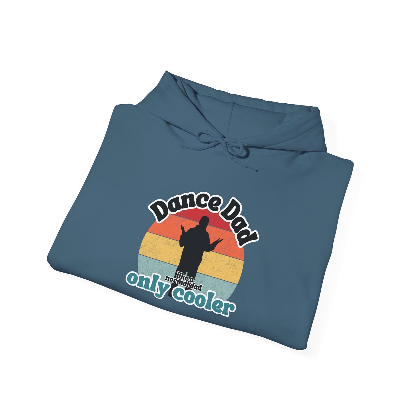 Dance Dad Retro Hoodie – Funny Unisex Heavy Blend™ Hooded Sweatshirt for Cool Dance Dads