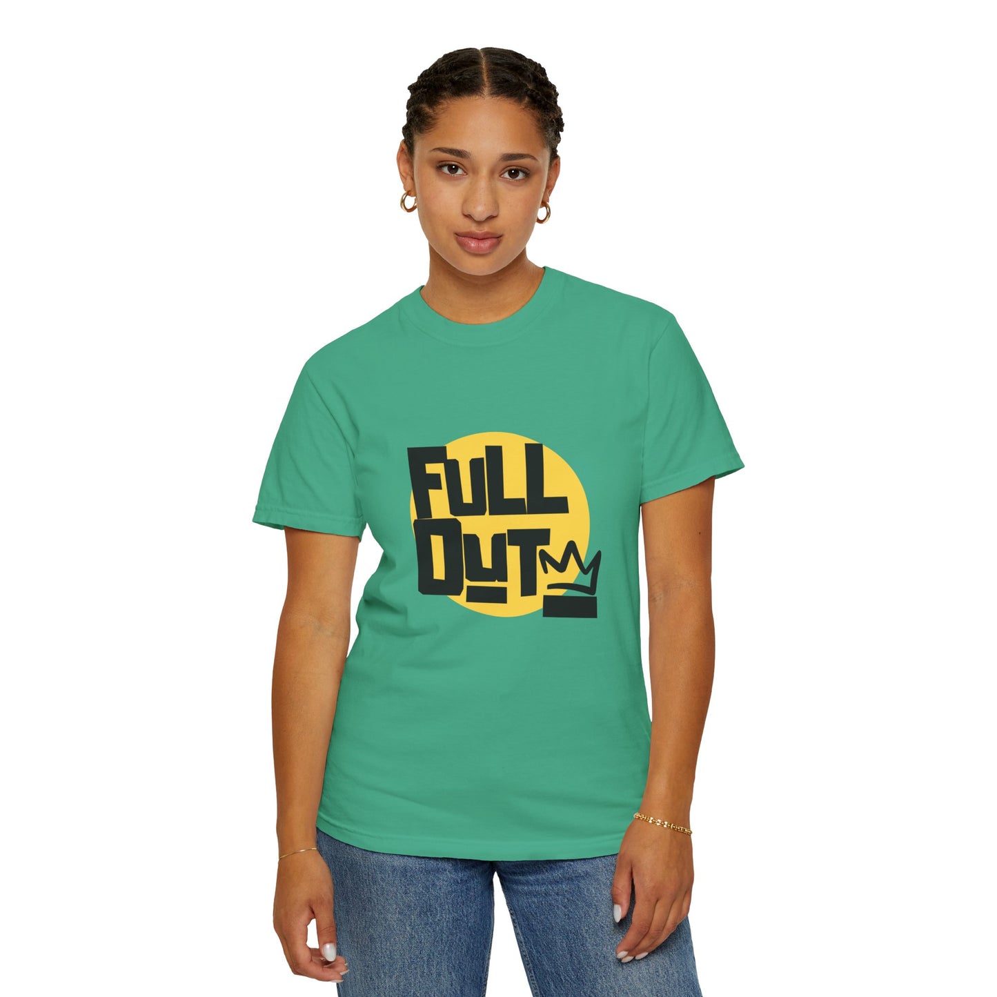 "Full Out" Unisex Garment-Dyed T-Shirt – Bold Streetwear-Inspired Dance Graphic Tee – Performance Shirt for Dancers & Hip Hop Enthusiasts