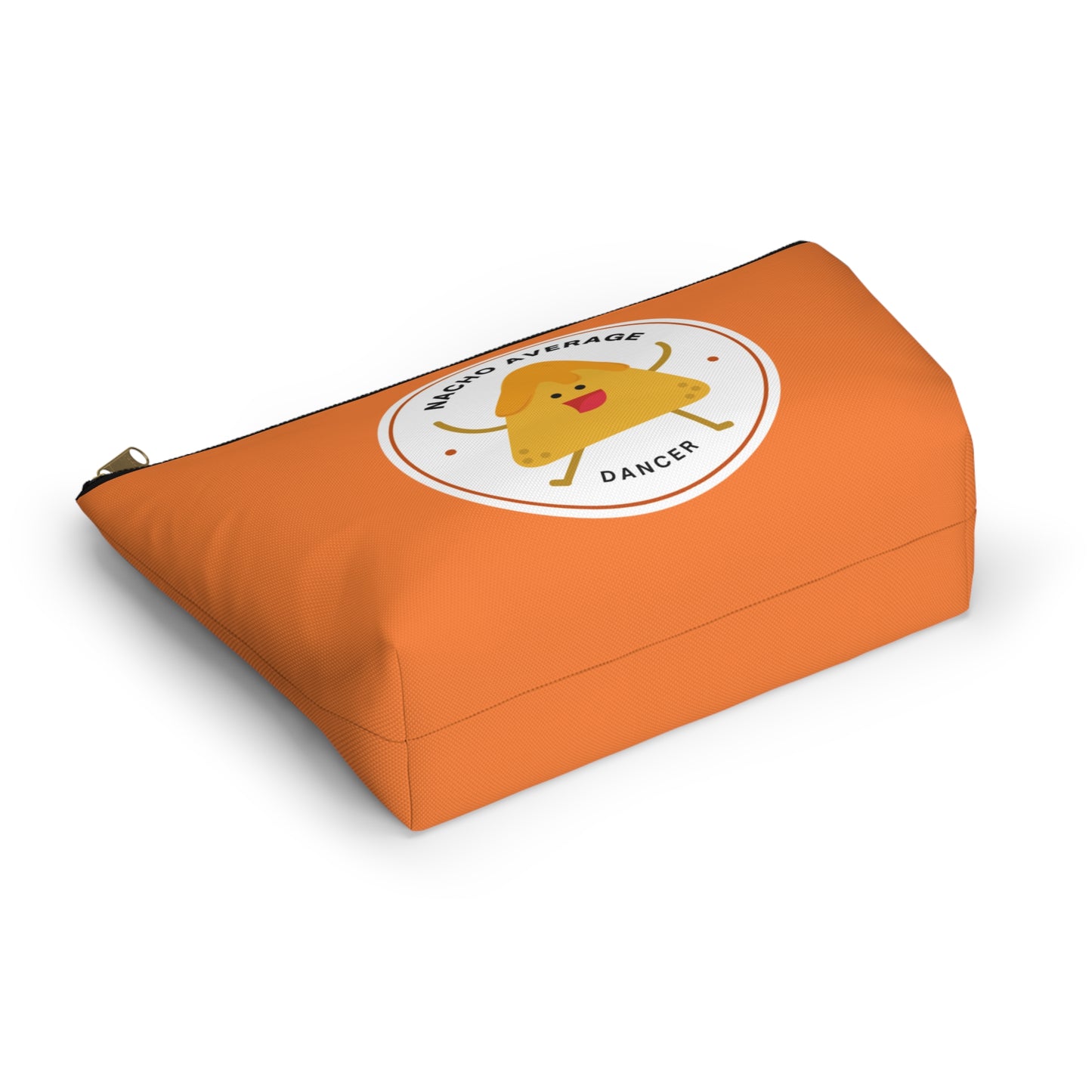 "Nacho Average Dancer" Makeup Bag – Cute Nacho Dance Graphic – Fun Dance-Themed Zipper Pouch for Cosmetics, Accessories & Gifts
