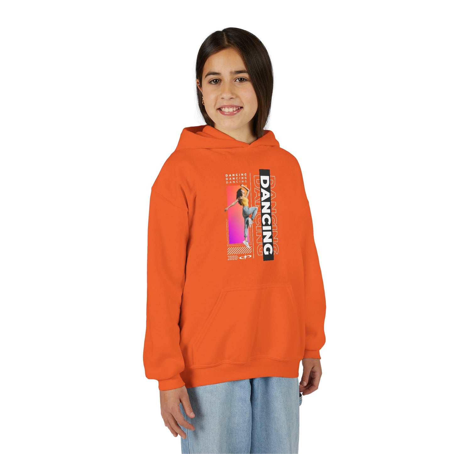 “Dancing” Female Dancer Streetwear Graphic | Unisex Youth Hoodie – Dance Hoodie for Kids & Young Performers