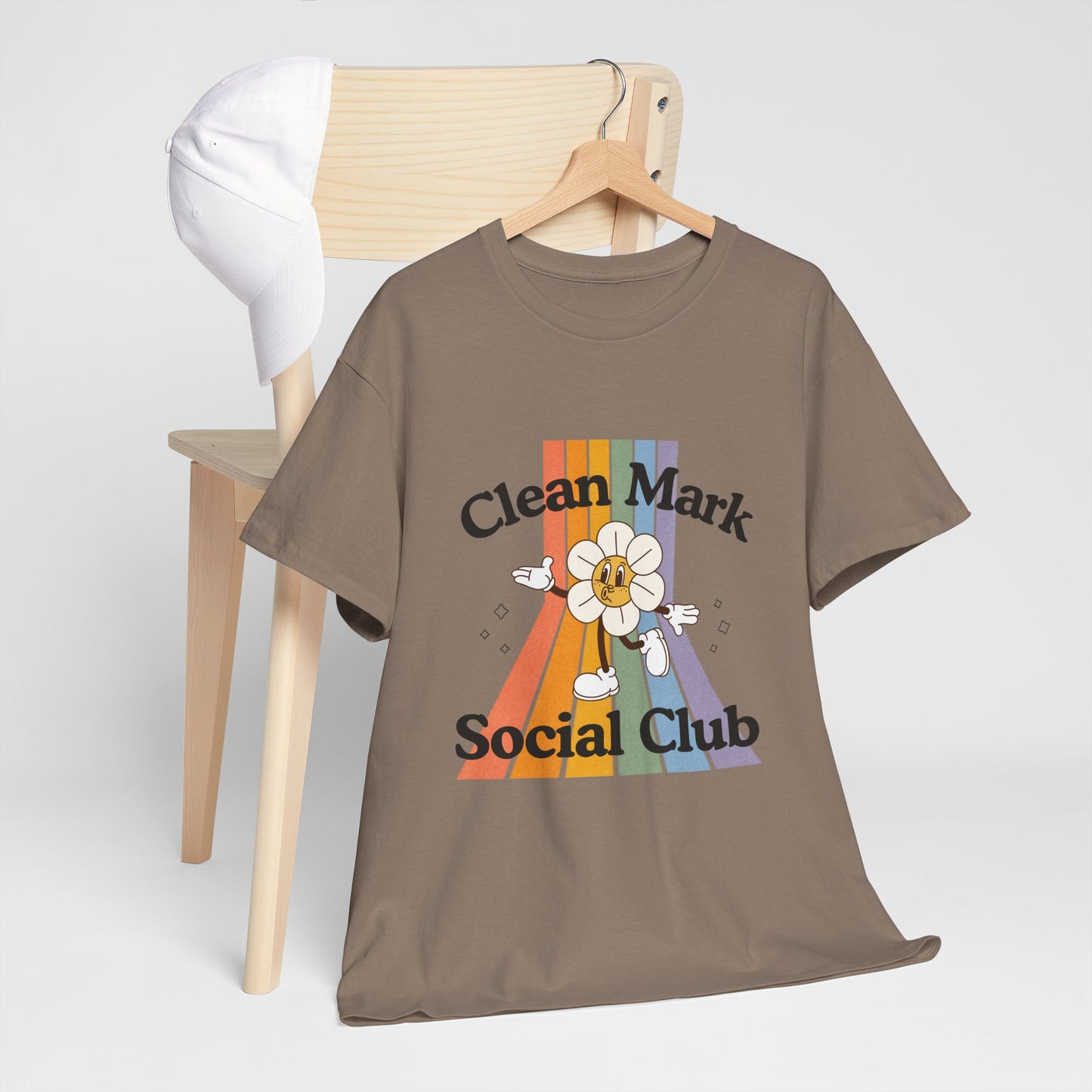 “Clean Mark Social Club” Unisex Heavy Cotton T-Shirt – Streetwear-Inspired Dance Graphic Tee for Adults & Kids