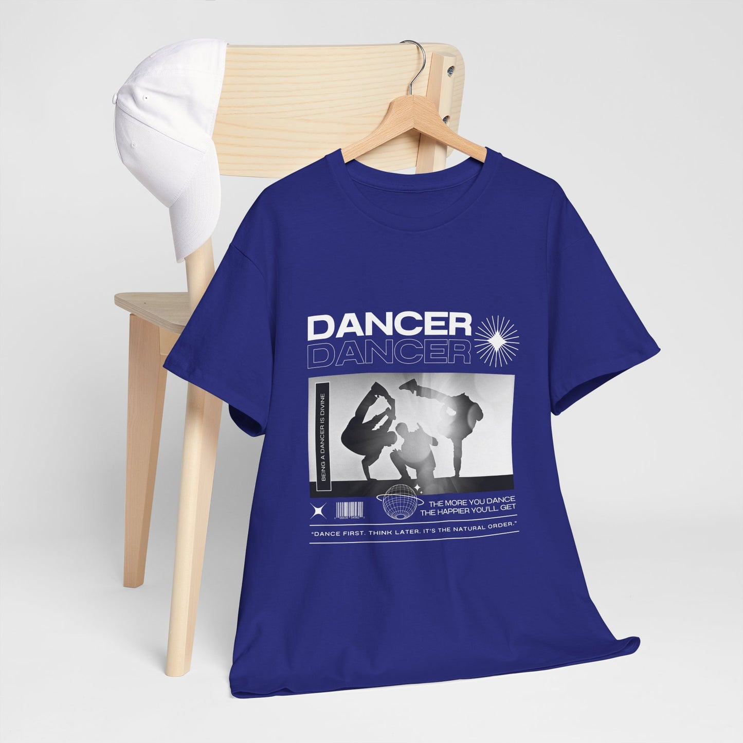 “Dancer” Graphic with Breakdancer Streetwear-Inspired Design | Hip-Hop Dance T-Shirt for Men & Women | Unisex Heavy Cotton Tee