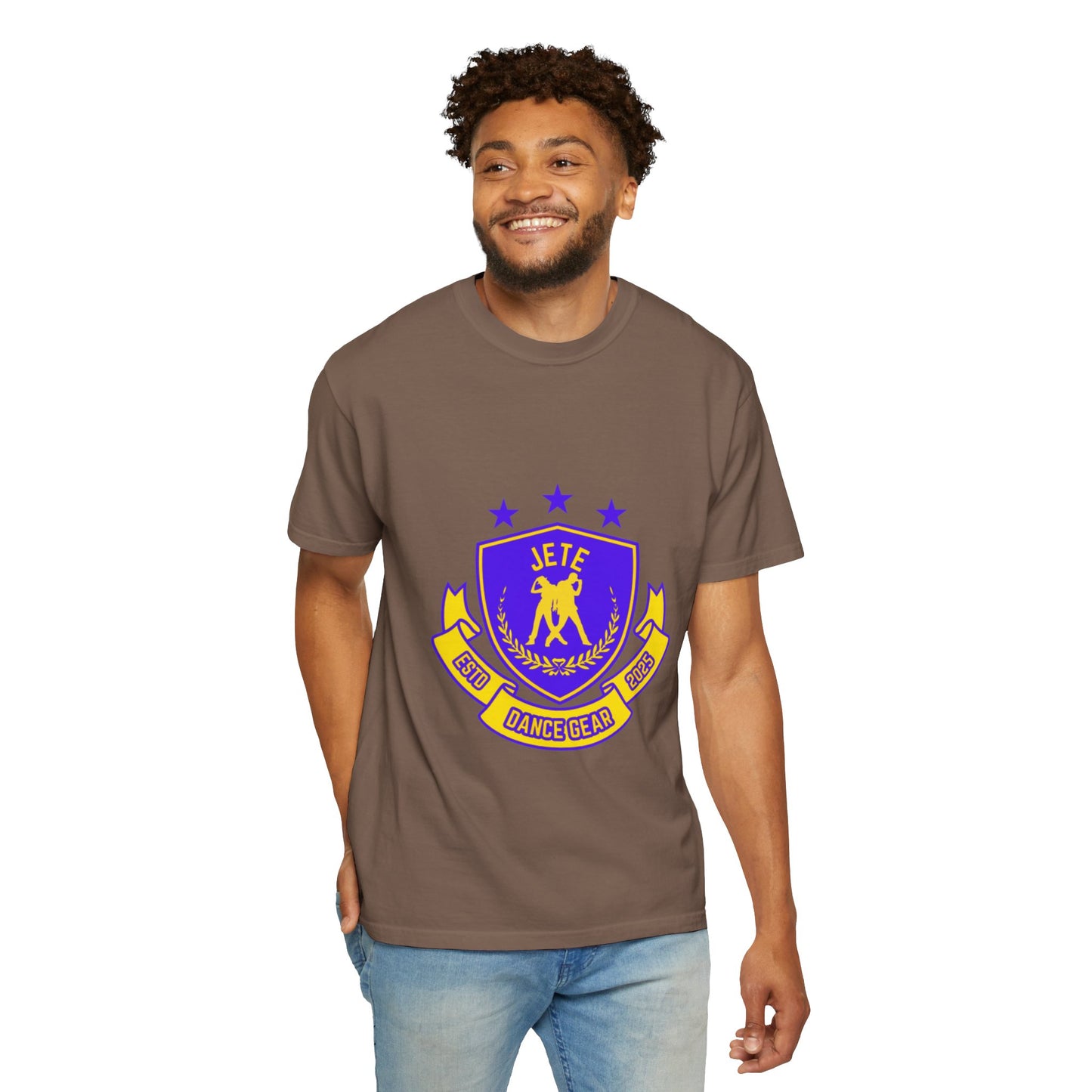 "Jeté Dance Gear" Unisex Garment-Dyed T-Shirt – Collegiate-Style Graphic Tee – Dance Apparel for Dancers & Performers