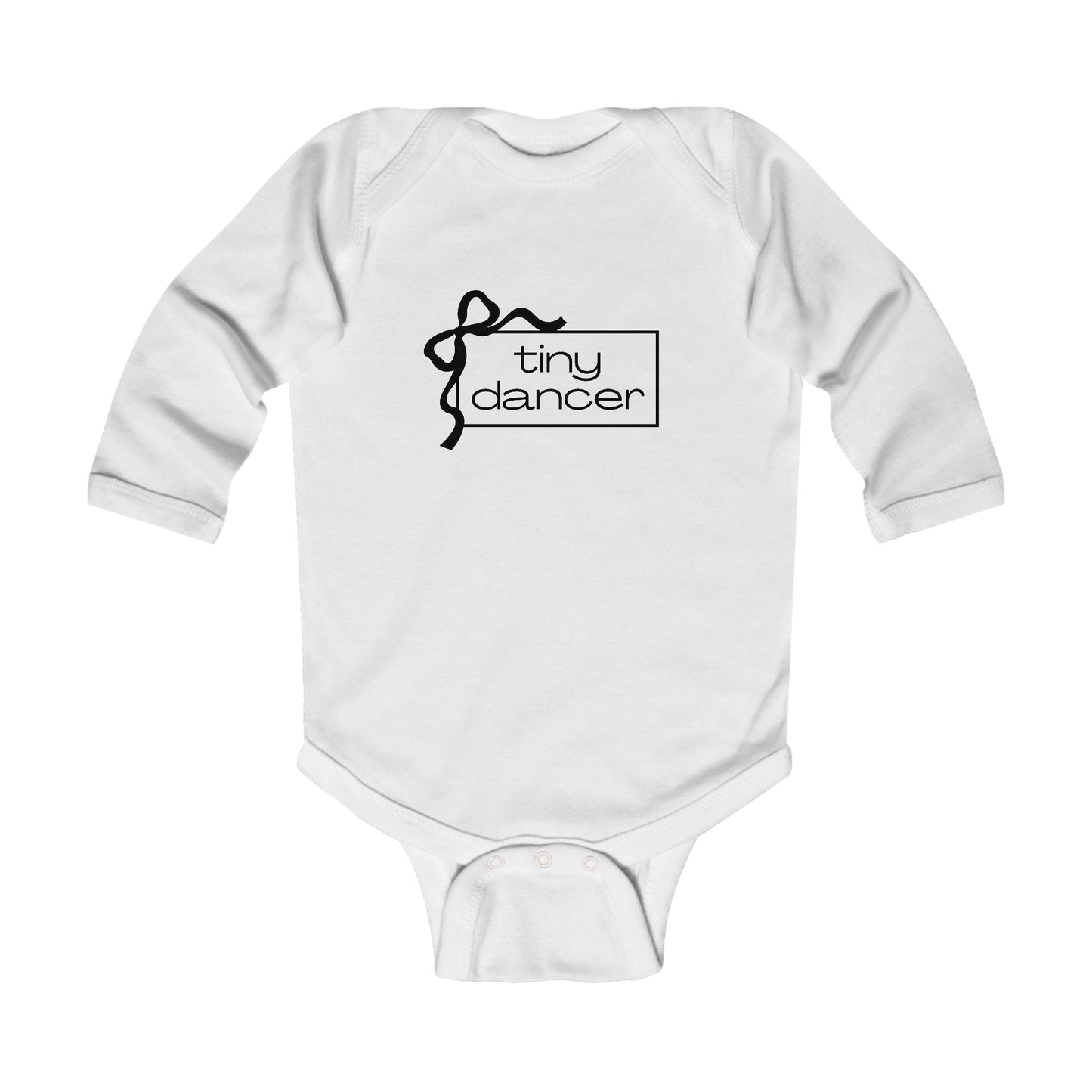 "Tiny Dancer" Infant Long Sleeve Bodysuit – Adorable Dance-Themed Baby One-Piece for Little Ballerinas and Future Movers