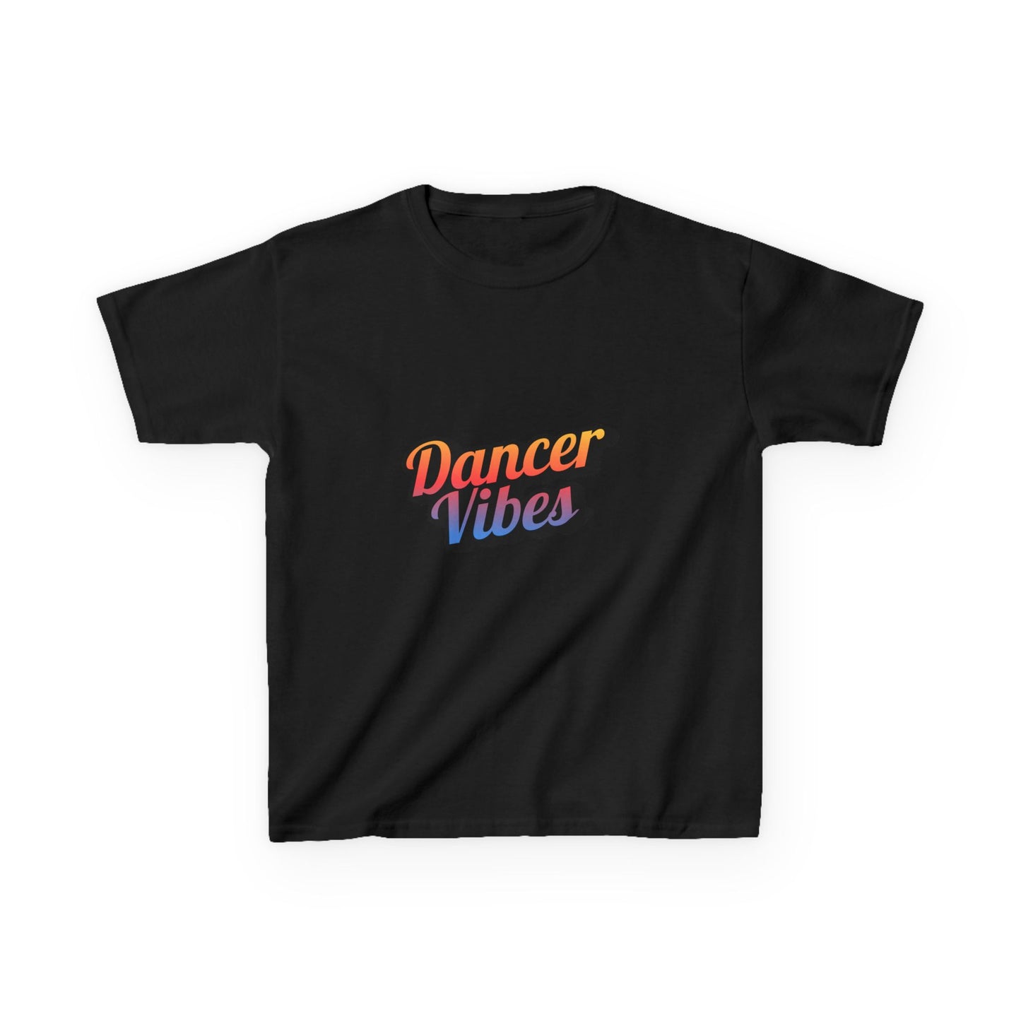 “Dancer Vibes” Colorful Graphic Tee for Kids | Dance-Themed Short Sleeve Shirt - Youth Dance T-Shirt