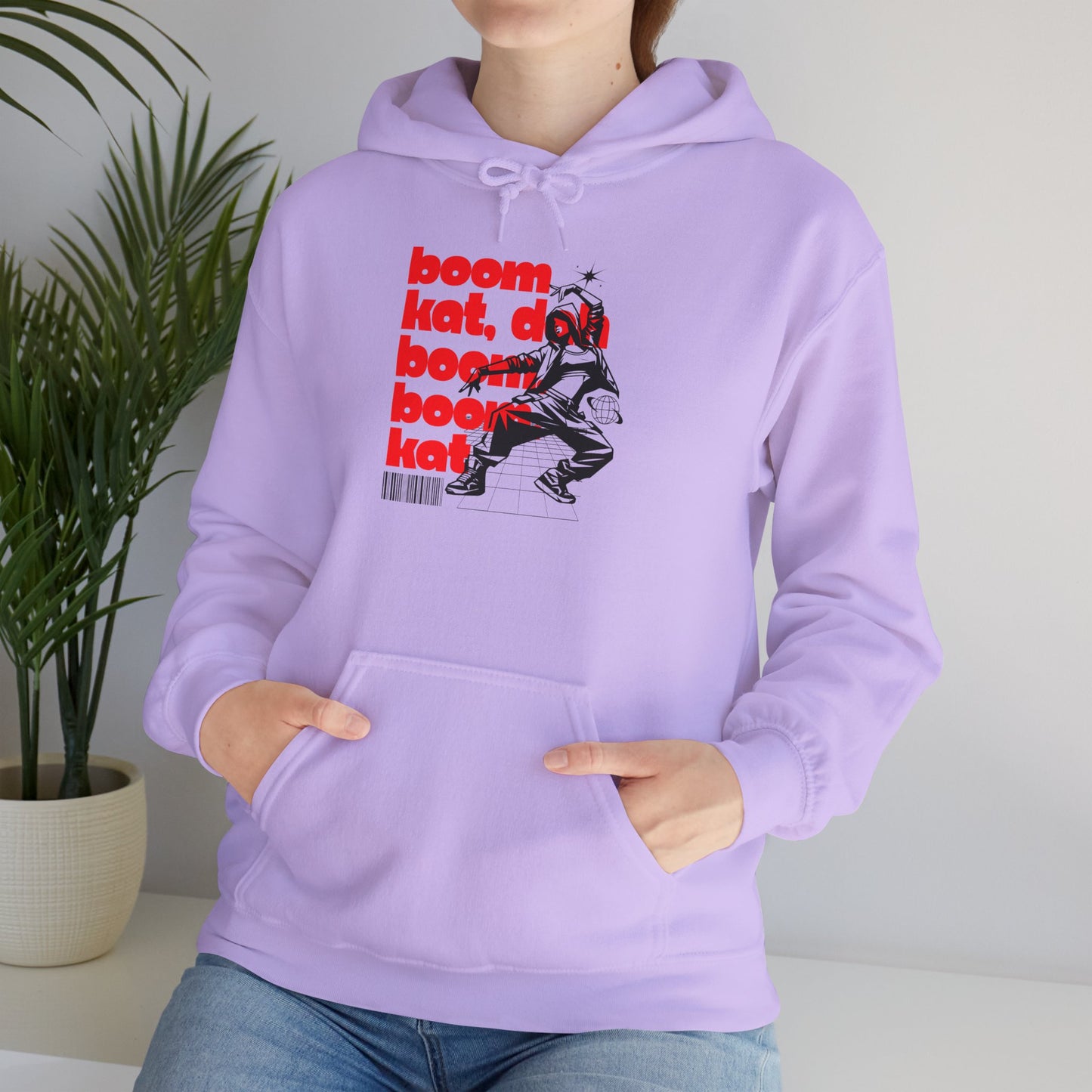 “Boom Kat” Hoodie – Unisex Hooded Sweatshirt with Bold Streetwear-Inspired Dance Graphic