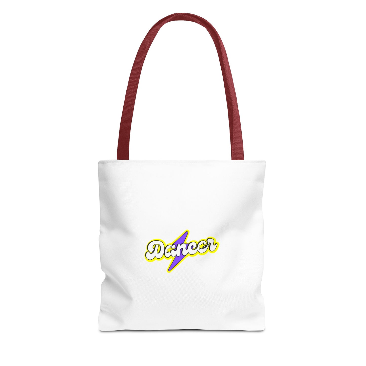 “Dancer” Superhero Graphic Canvas Tote Bag – Bold Dance Tote for Classes, Rehearsals & Everyday Use