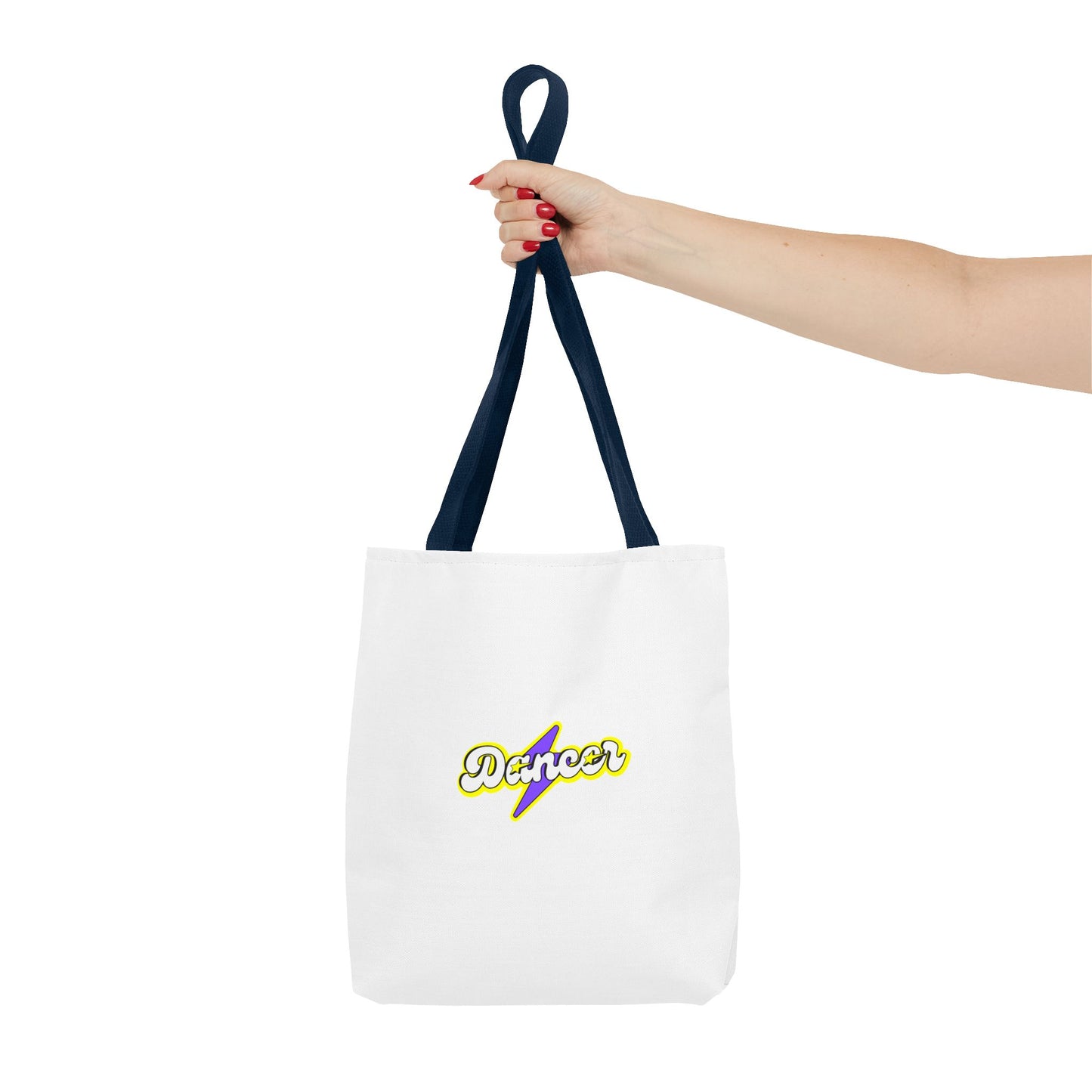 “Dancer” Superhero Graphic Canvas Tote Bag – Bold Dance Tote for Classes, Rehearsals & Everyday Use