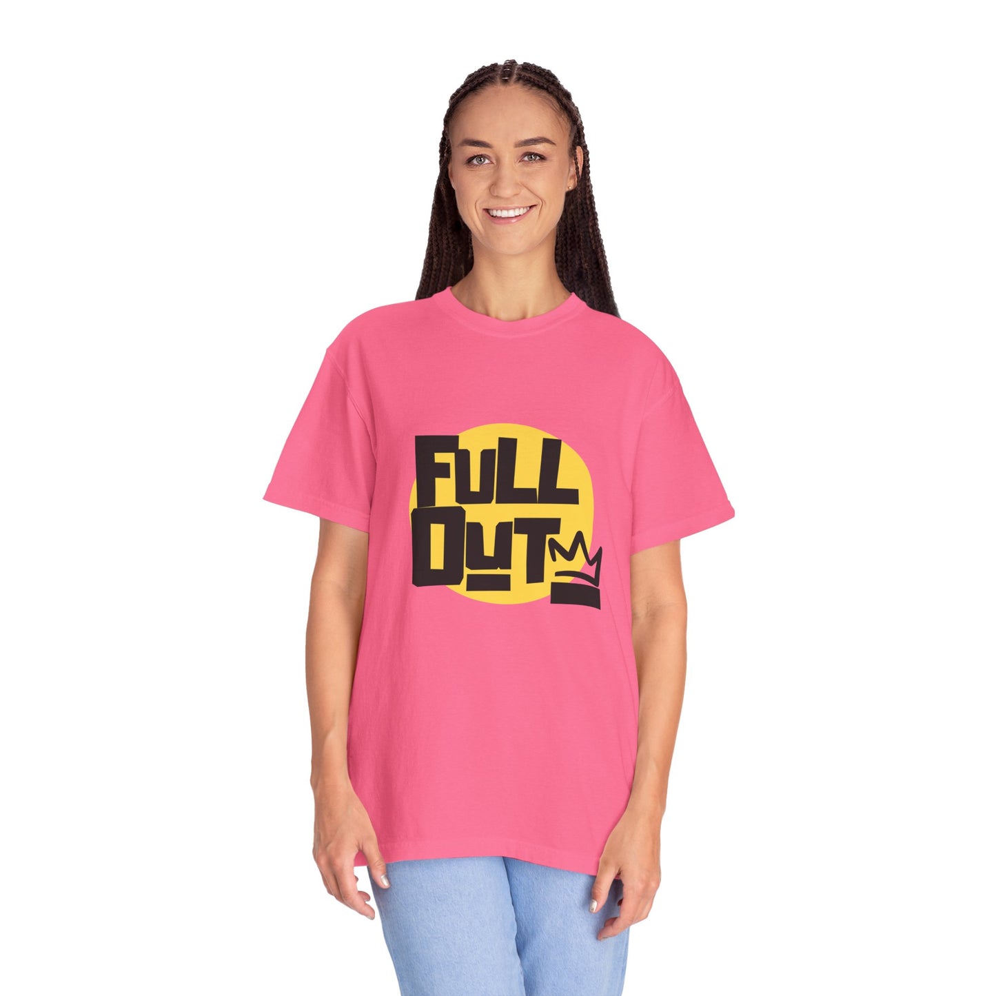 "Full Out" Unisex Garment-Dyed T-Shirt – Bold Streetwear-Inspired Dance Graphic Tee – Performance Shirt for Dancers & Hip Hop Enthusiasts