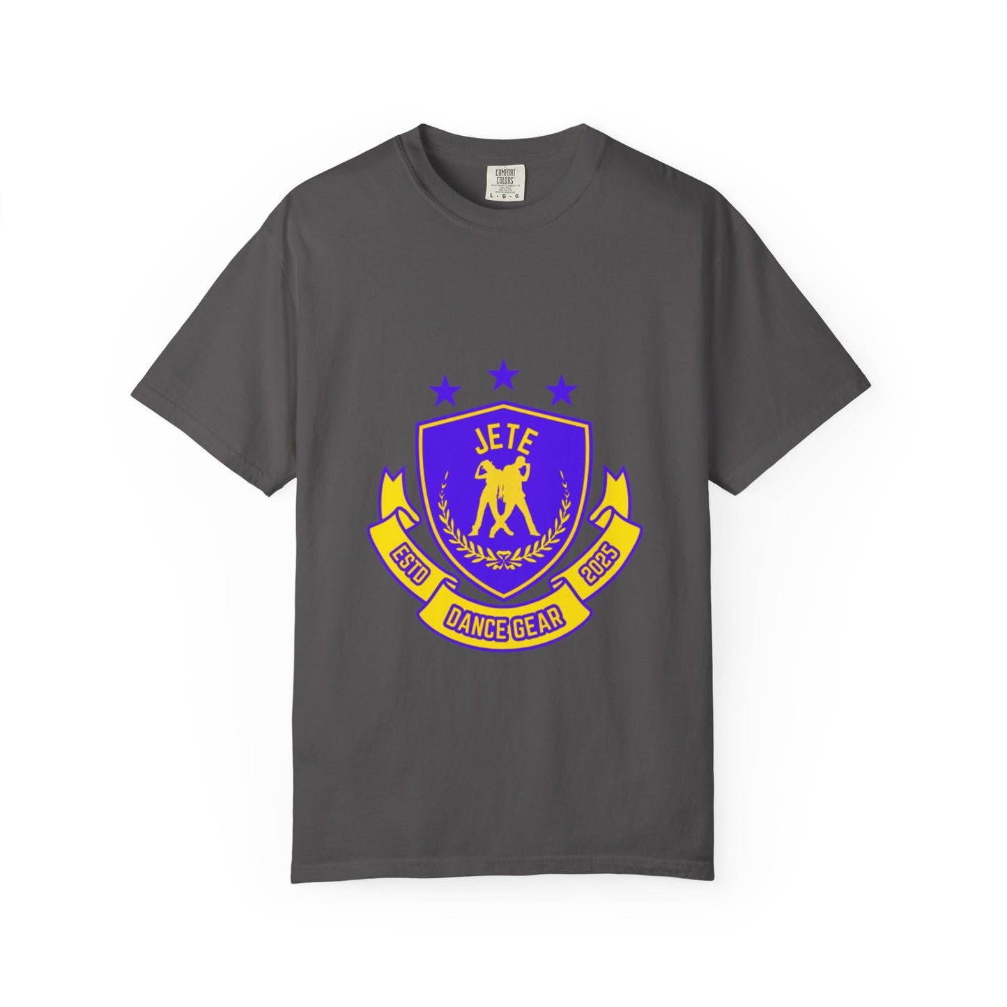 "Jeté Dance Gear" Unisex Garment-Dyed T-Shirt – Collegiate-Style Graphic Tee – Dance Apparel for Dancers & Performers