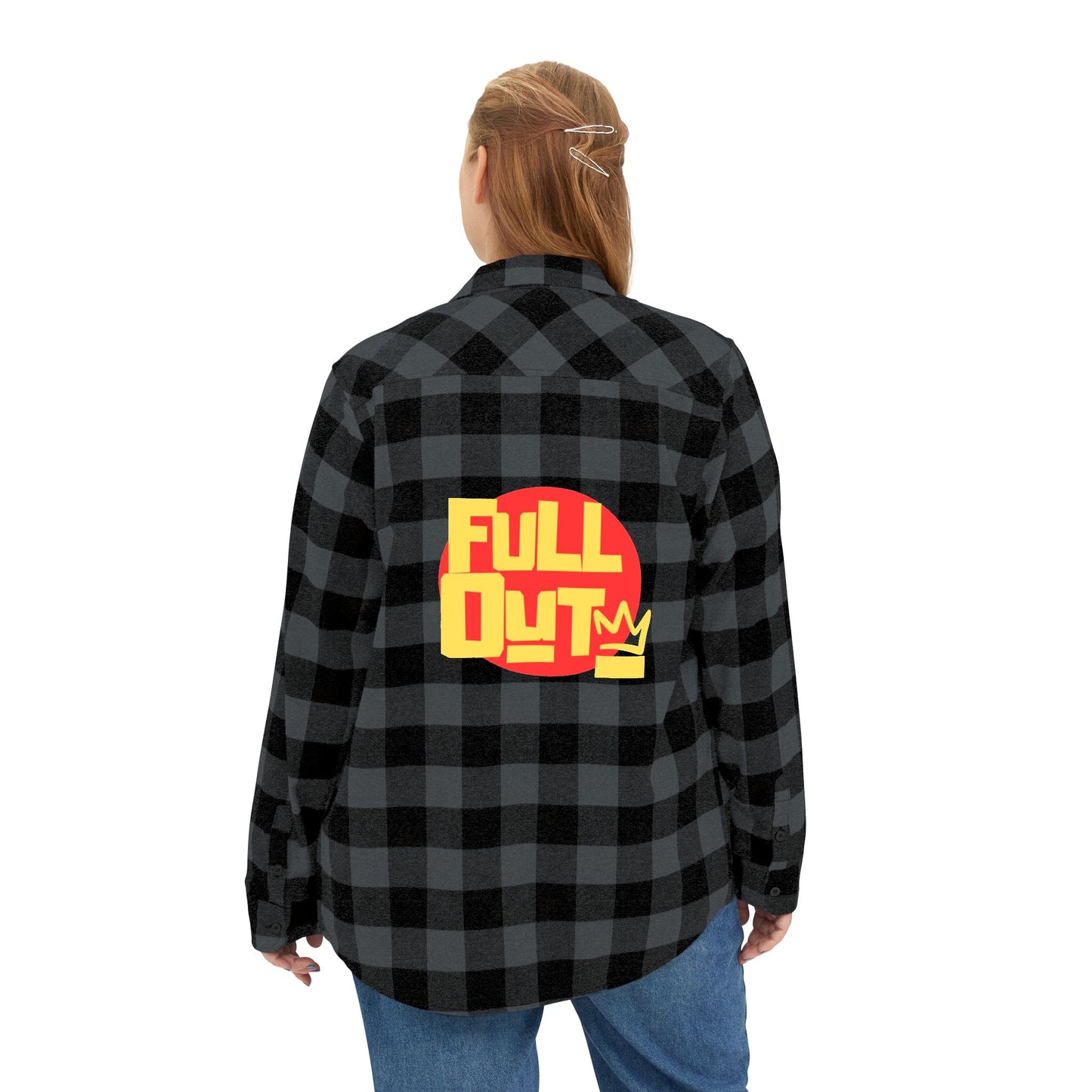 "Full Out" Flannel Shirt β Unisex Streetwear Style Button-Up from the Full Out Premium Collection
