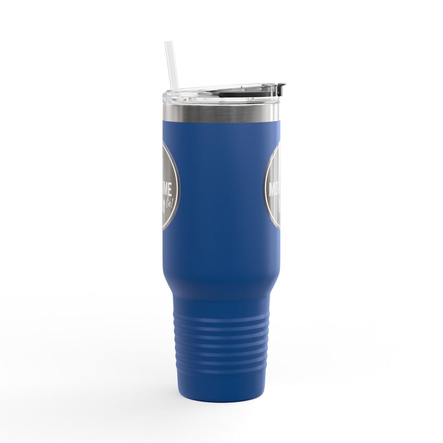 "One More Time Is a Lie" Dance Emblem 40oz Insulated Stainless Steel Travel Mug – Bold Graphic Tumbler for Dancers