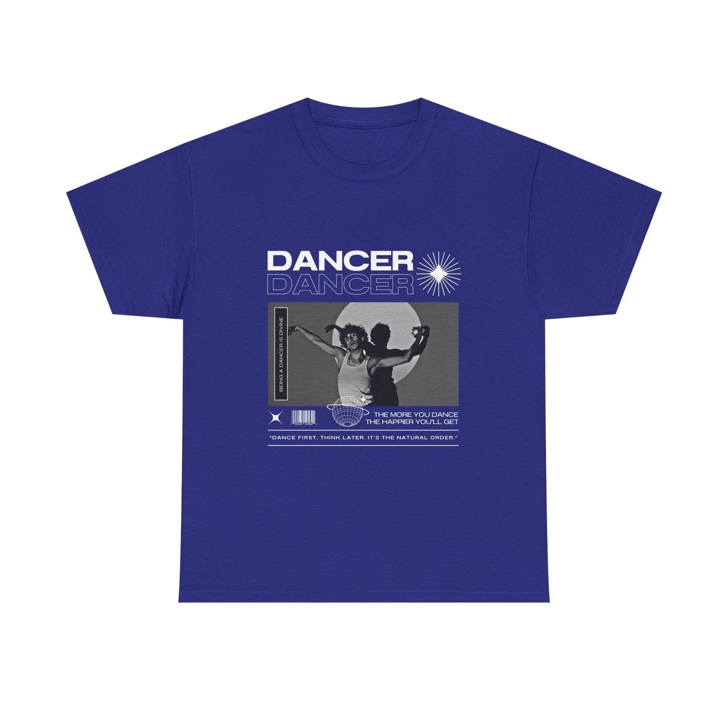 "Dancer" Spotlight Contemporary Dance Graphic Unisex Heavy Cotton Tee – Streetwear-Inspired Dance T-Shirt for Performers & Dance Lovers